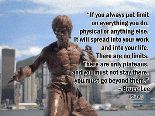 bruce lee extreme sports quote