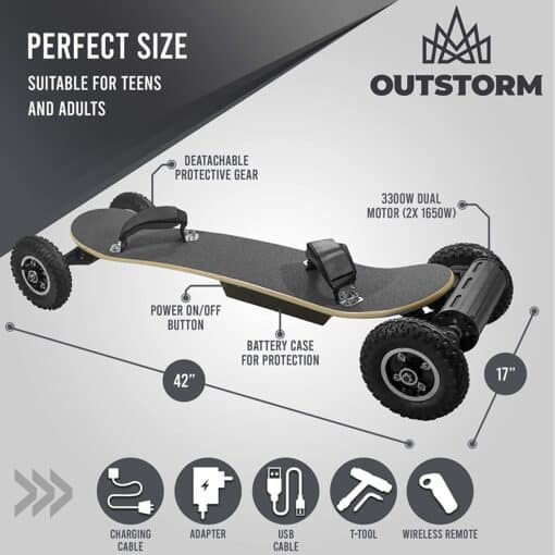 Electric Offroad Skateboard by Outstorm