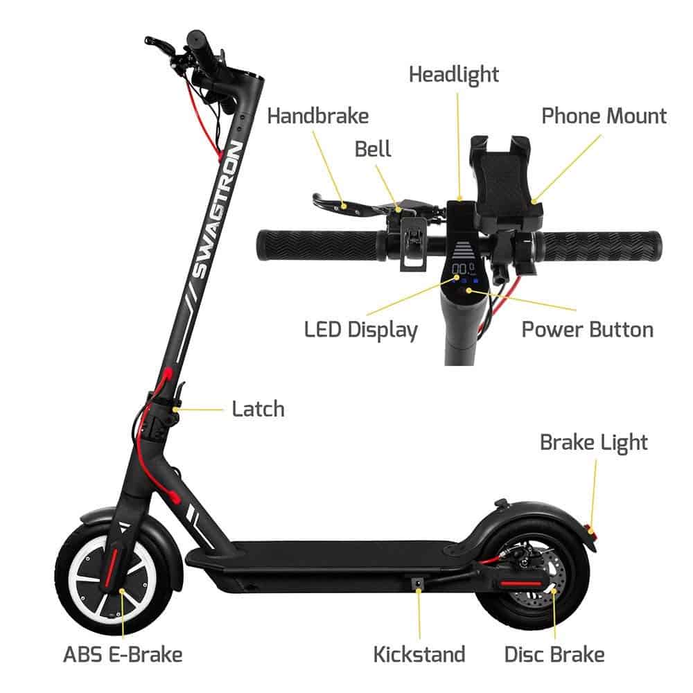 Foldable Electric Scooter - Swagtron Swagger 5 - Wild Child Sports