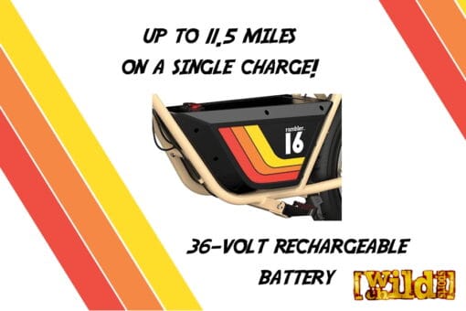 razor rambler 16 electric minibike Range and battery