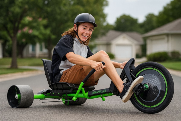 Kids Electric Drift Trike – Huffy Electric Green Machine