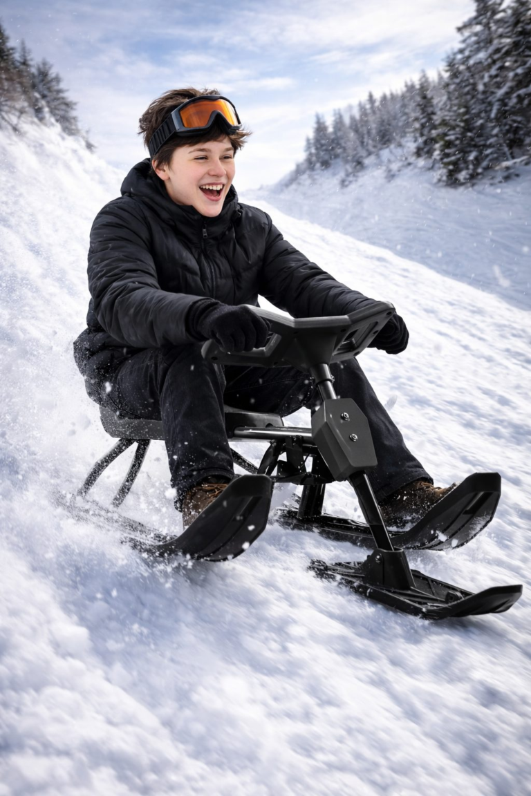 Snow Racer Ski Sled with Steering Wheel – For Those Who Want to Take ...