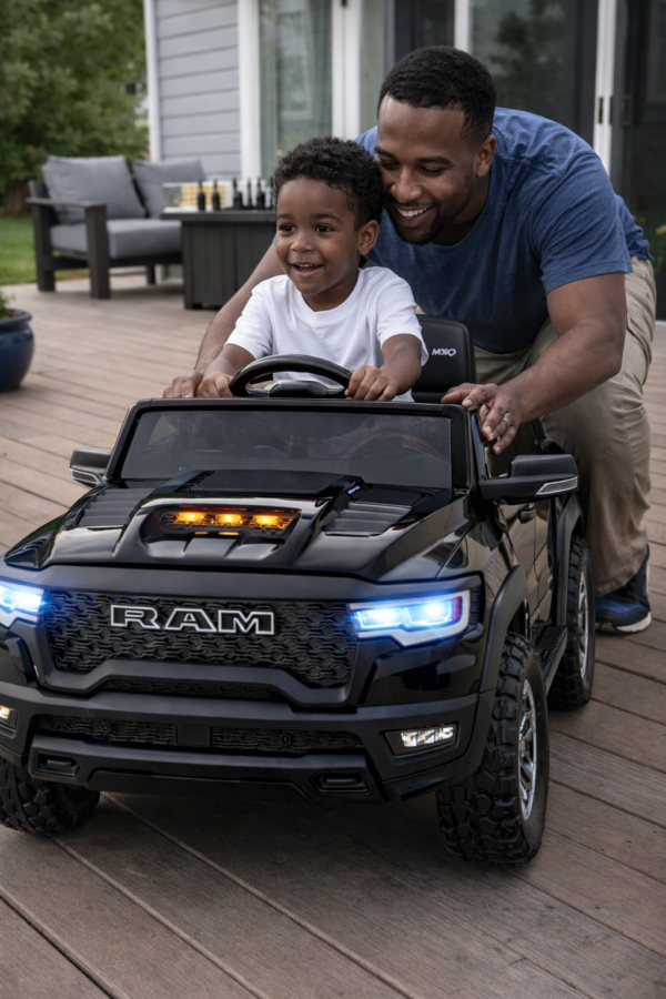 Realistic Ride On Licensed RAM Truck Toy for Kids