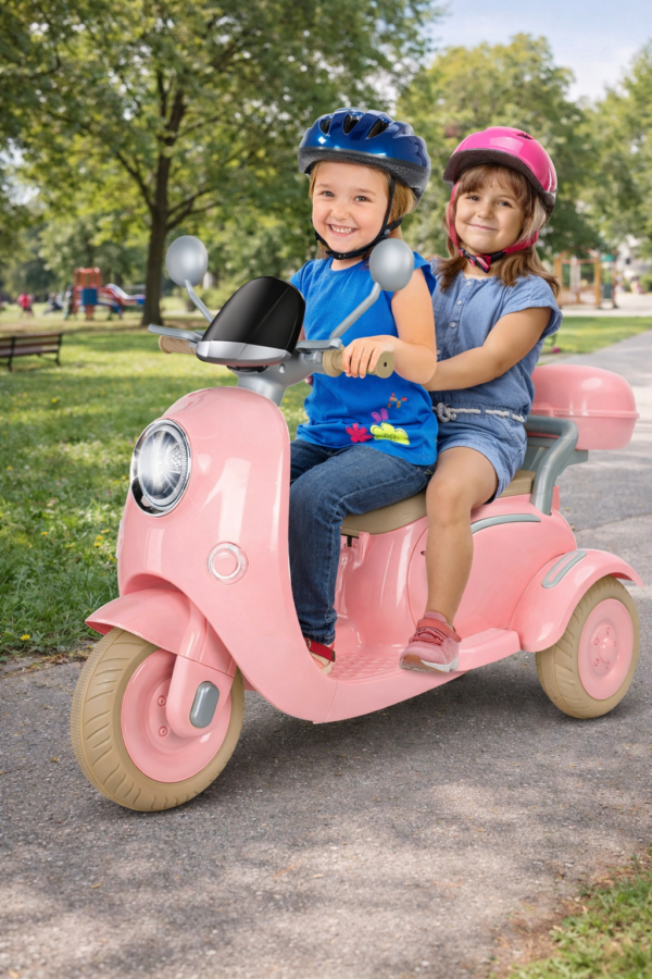 Two Seat Electric Motorcycle for Kids and Toddlers